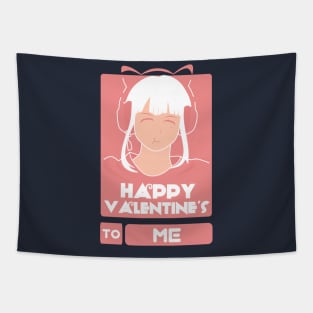 Girls in Happy Valentines Day to Me Tapestry