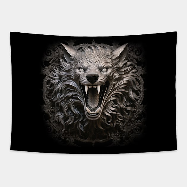 Werewolf Emblem Tapestry by MaxDeSanje 