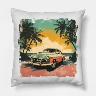 Vintage Car Pillow