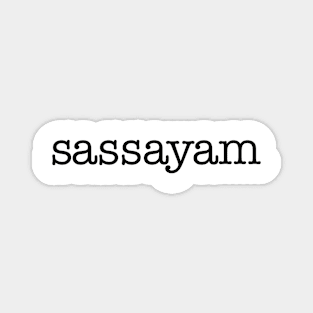 Sassayam Logo Magnet