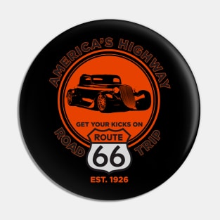 Route 66 Hot Rod Pin
