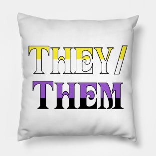 Nonbinary They/Them Pillow