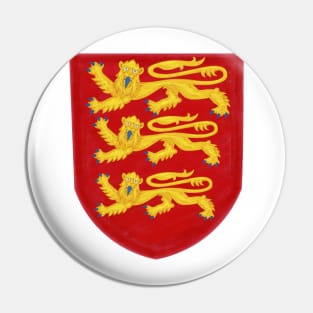 Royal Arms of England (Pre-Edward III) Pin