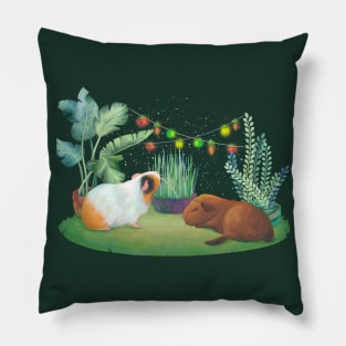 The digital painted guinea pigs Pillow