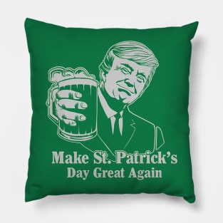 Donald Trump Make St Patrick's Day Great Again Pillow