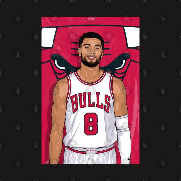 Zach Lavine by origin illustrations