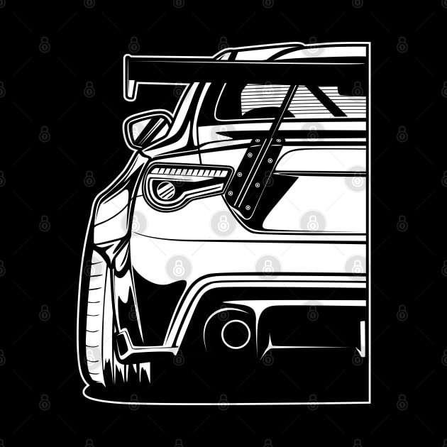Toyota GT86 / Subaru BRZ (White Print) by idrdesign
