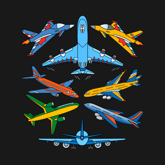 Airplanes for Men, Women and Kids by samshirts