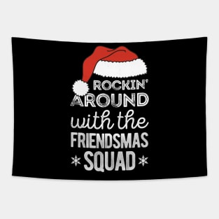 Merry Friendsmas Squad Matching Christmas Party Tapestry