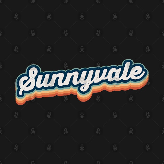 Sunnyvale Retro Groovy Vintage Sunset Aesthetic by Inspire Enclave