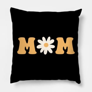 Retro Mom with daisy Pillow