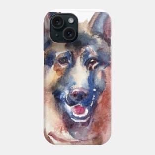 German Shepherd Watercolor - Gift For Dog Lovers Phone Case