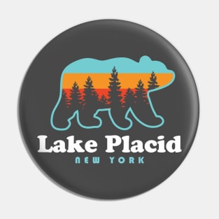 Lake Placid NY Adirondacks New York Bear Pin