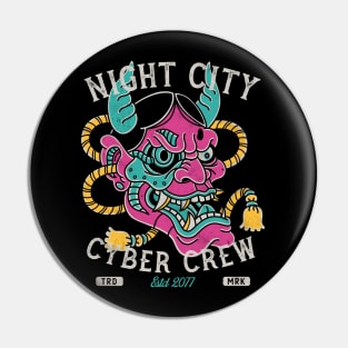 Night City Cyber Crew - Cyberpunk Traditional Tattoo Pin