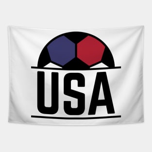 Support USA Soccer team. v2 Tapestry