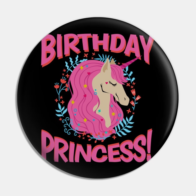 Unicorn Birthday Princess Magical Gift Pin by aneisha