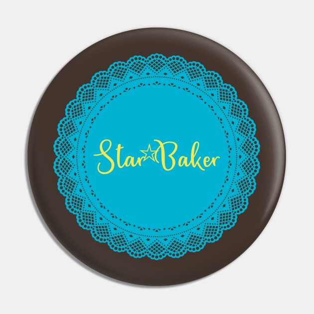 star baker blue Pin by shimodesign