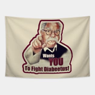 wants you to fight diabeetus! Tapestry