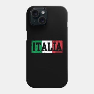 Italia Italian Flag Italy Vintage Distressed Phone Case