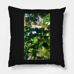 green leaves Pillow