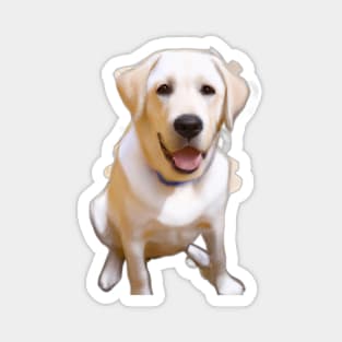 Cute Retrieverslabrador Drawing Magnet