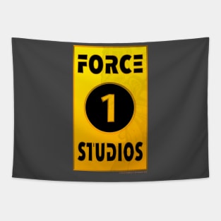 Gold Bar Force 1 Studios Logo Tapestry