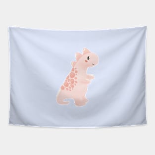 Orange dinosaur Tapestry