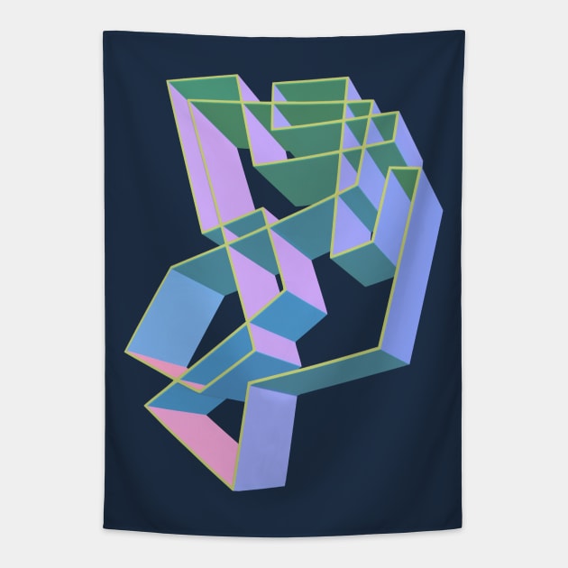 Angular Shapes Tapestry by AKdesign