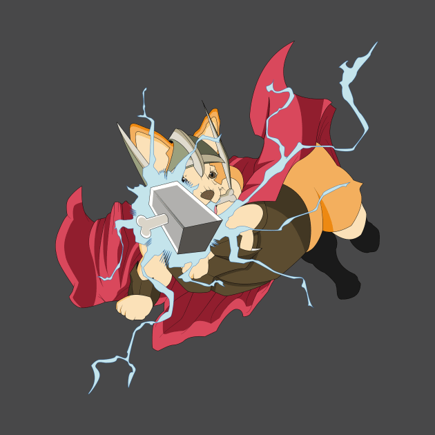 Thorgi Corgi Champion of Asgard by Camex Designs