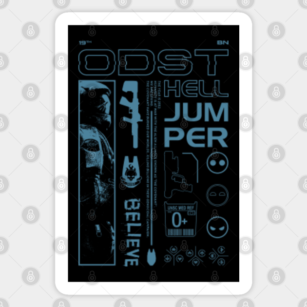 Halo 3 ODST Aesthetic - Halo Odst - Sticker