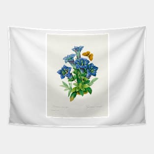 Gentiana - Botanical Illustration Tapestry