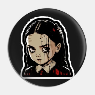 ADDAMS Family, Wednesday-inspired design, Pin