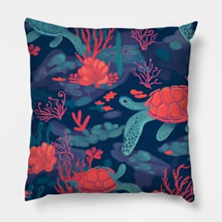 Turtle Design Pillow