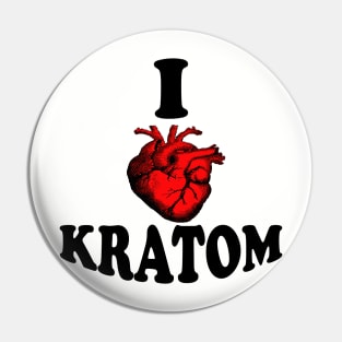 I Love Kratom Pin