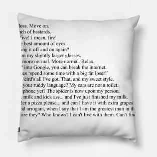 The IT Crowd Quotes Pillow