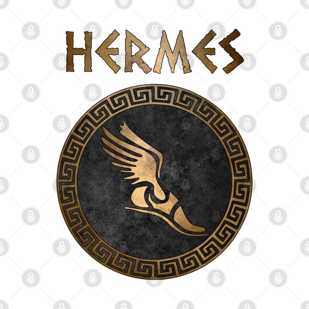 Greek God Hermes God of Travel and Wealth by AgemaApparel