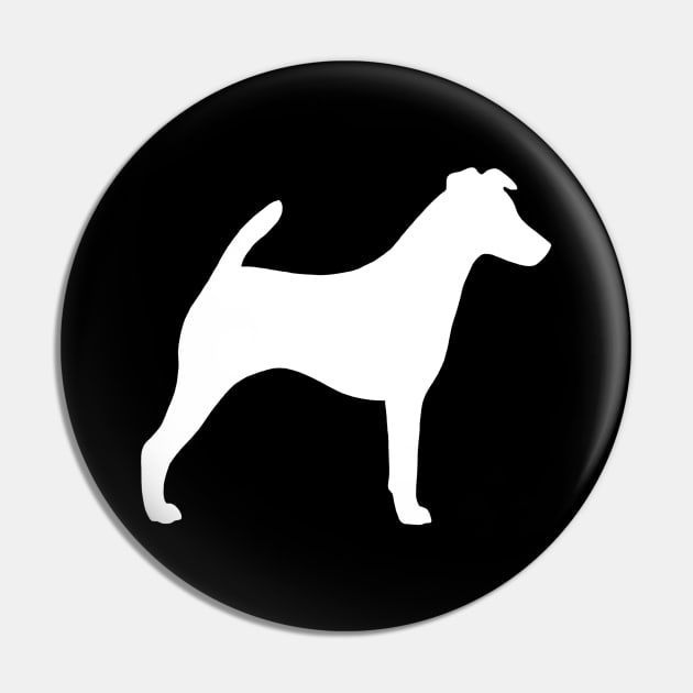 Smooth Fox Terrier Silhouette Pin by Coffee Squirrel