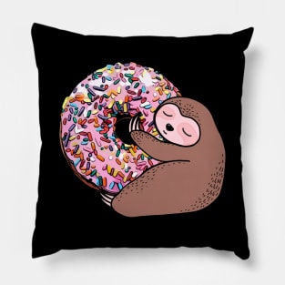 Sloth lover and sweet donuts Pillow