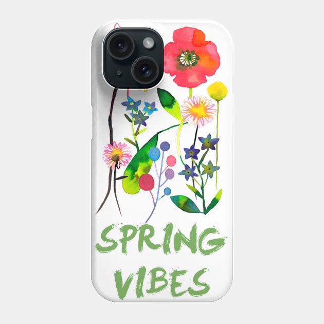 Happy Spring Flowers - spring vibes Phone Case by ninoladesign