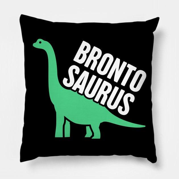 Long Neck Dinosaur Brontosaurus Pillow by MeatMan