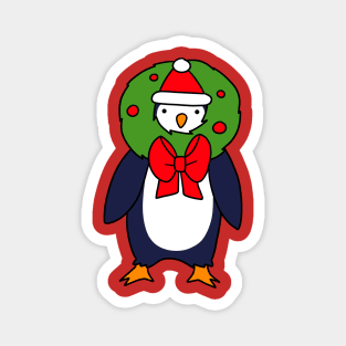 Christmas Reef Penguin Magnet