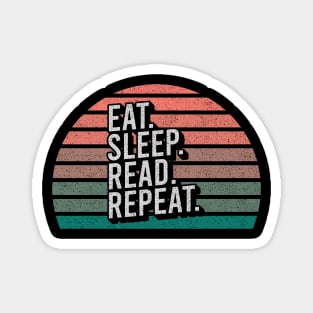 Vintage Retro Quote Eat Sleep Repaet Inspiration Magnet