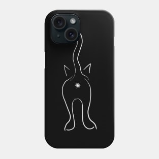 Cat Butt in White Phone Case