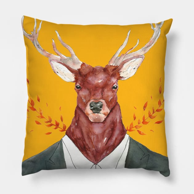 Oh deer Pillow by Shak3rin