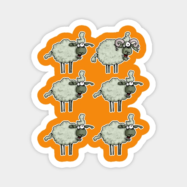 Zombie Herd II Magnet by Corrie Kuipers