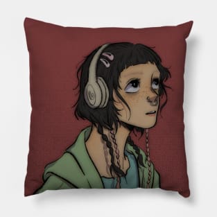 grunge girl Pillow