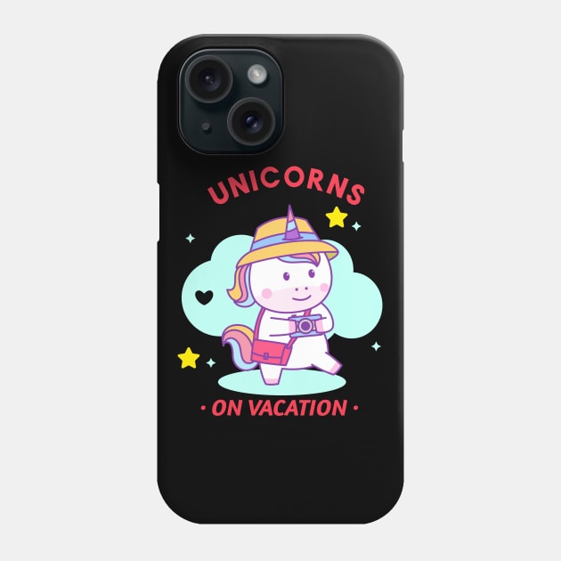 Unicorns On Vacation | Cute Baby Phone Case by KidsKingdom