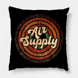 Air Supply vintage design on top Pillow