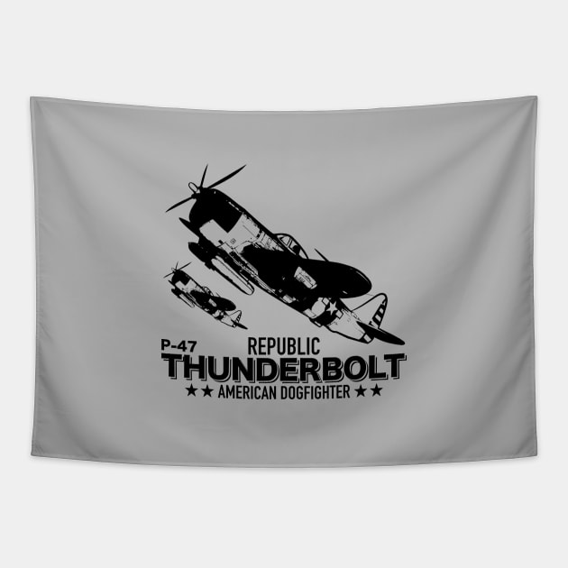 P-47 Thunderbolt Tapestry by TCP