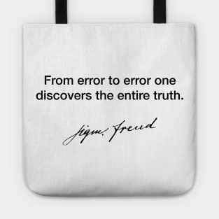 From error to error one - Sigmund Freud Tote